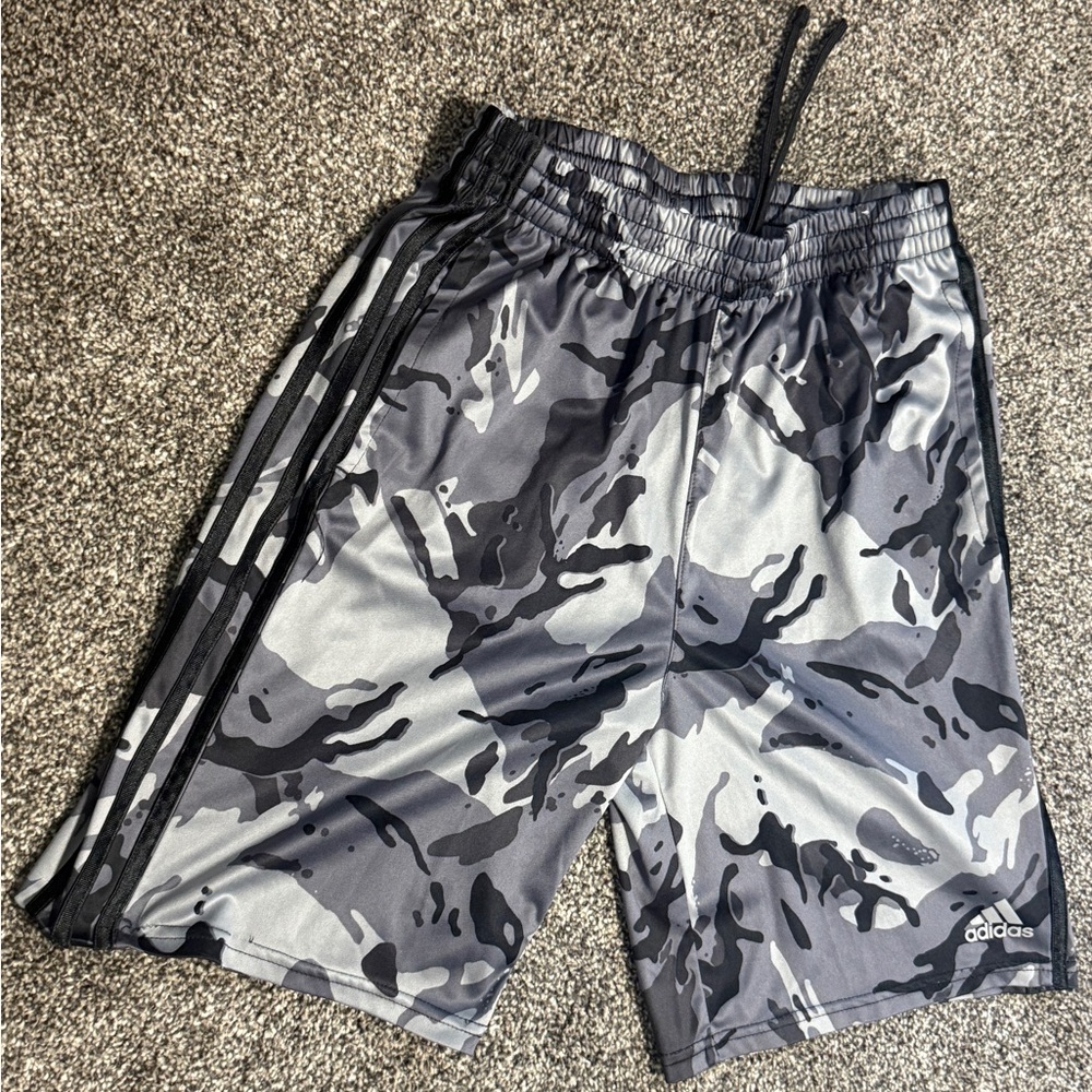 Adidas Gray Camouflage Shorts